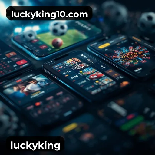 Comparação APP mobile vs versão web da luckyking